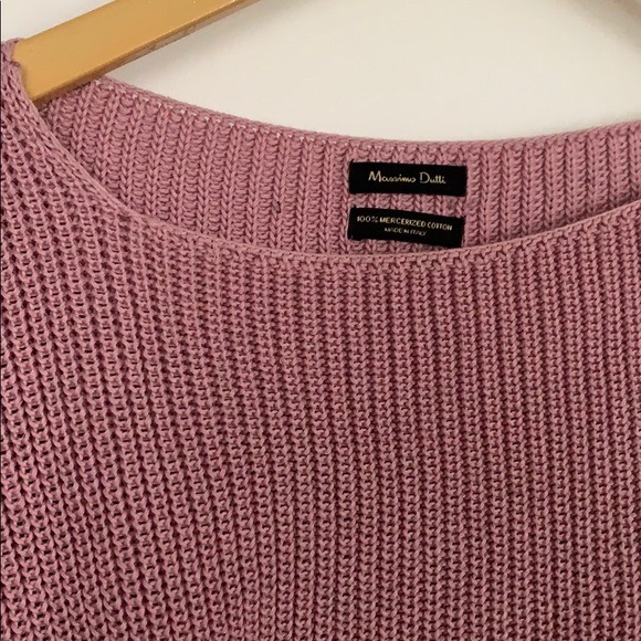 MASSIMO DUTTI - rose knit sweater - Picture 2 of 5